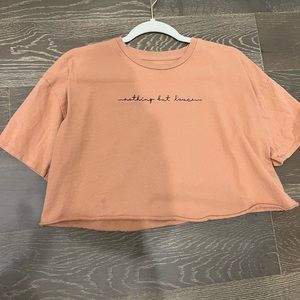 Nothing but love crop top